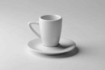 White porcelain coffee cup