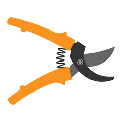 Naklejka premium Garden scissor vector illustration.