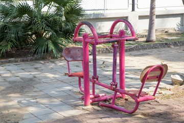 children playground in the park