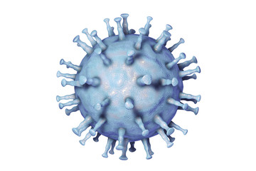 African swine fever virus, 3D illustration. DNA enveloped virus