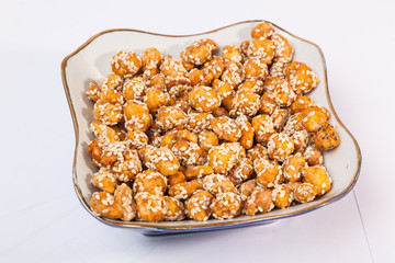 sweet nuts in piala at a time