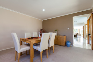 Dining and living area