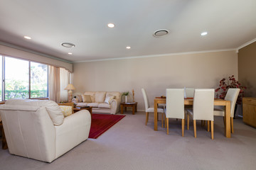 Dining and living area