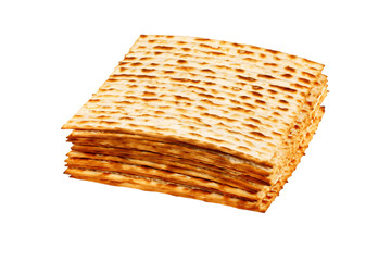 Matzo on white background