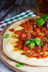 Freshly baked homemade focaccia
