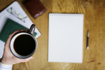 table write hand office view