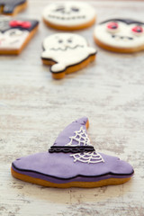 Halloween cookies with different shapes