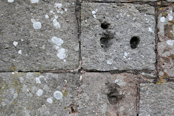 old castle brick wall stone texture