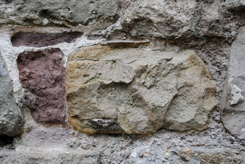 old castle brick wall stone texture