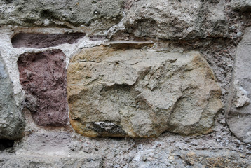 old castle brick wall stone texture