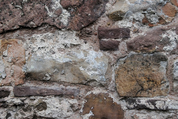 old castle brick wall stone texture