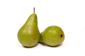 Fototapeta na wymiar Pears on white background isolated