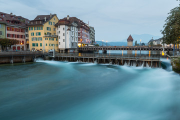 Obraz premium Historic architecture on the Lucerne waterfront