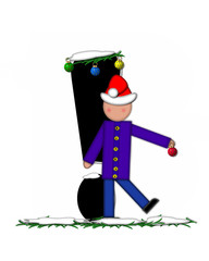 Alphabet Children Christmas Ornaments Exclamation