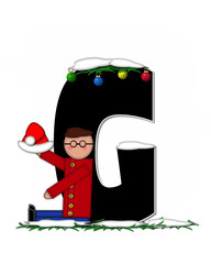 Alphabet Children Christmas Ornaments G