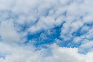 White cloud with Blue sky