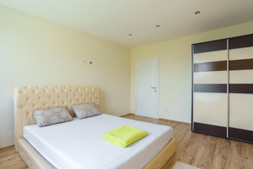 Interior of a bedroom in a guest house