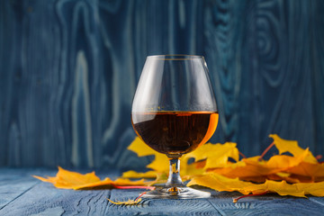 Autumn alcohol drinking
