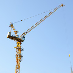 Naklejka premium Crane construction