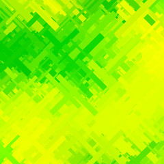 green and yellow glitch background, distortion effect, abstract texture, random diagonal lines for design concepts, posters, wallpapers, presentations and prints. Vector illustration.