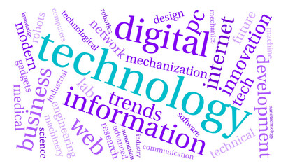 Fototapeta premium Technology Word Cloud