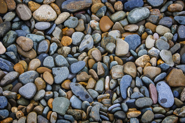 Abstract background with round peeble stones