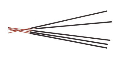 Incense stick isolated on white background. Incense sticks used for a variety of purposes associated with ritual and religious devotion
