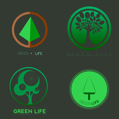 Isolated abstract tree