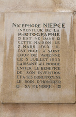 Gedenktafel in Chalon-sur-Sa&ocirc;ne