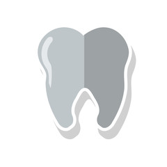 Tooth icon. Dental medical and health care theme. Isolated design. Vector illustration