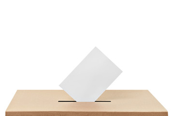 ballot box casting vote election