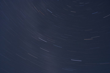 Star trails space
