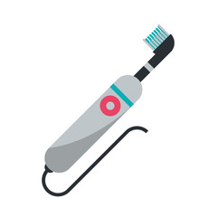 electric toothbrush icon. Dental medical and health care theme. Isolated design. Vector illustration