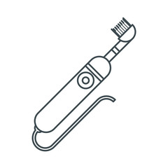 electric toothbrush icon. Dental medical and health care theme. Isolated design. Vector illustration