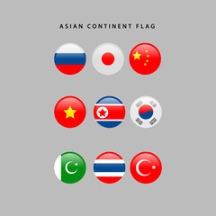 Asian flags