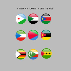 Naklejka premium African flags