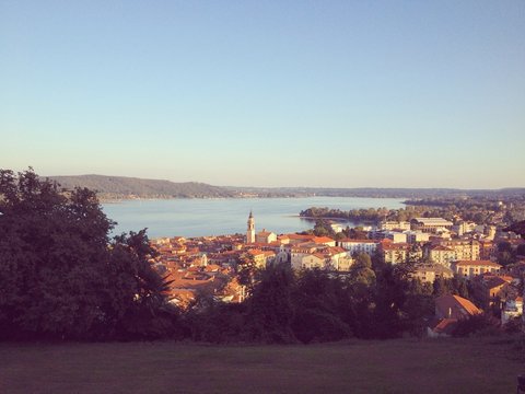 Arona (Italy) view from above