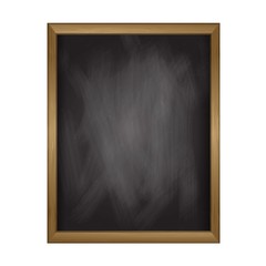 Blank blackboard vertical. Vector illustration.