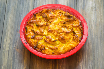 tart apples finely