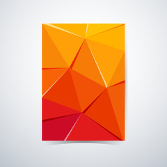 Abstract Polygonal Flyer Cover Graphic Design, Low poly style, A