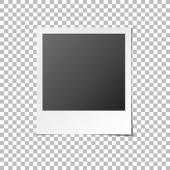 Instant Photo Frame Isolated Vector