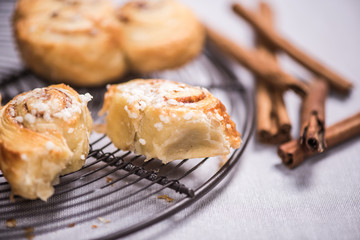 Festive cinnamon rolls, Christmas food