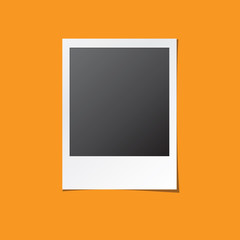 Instant Photo Frame Isolated Vector