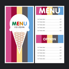 Menu design