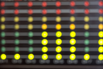 Blurred LED's indicators