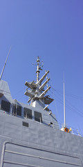 detail of military ship