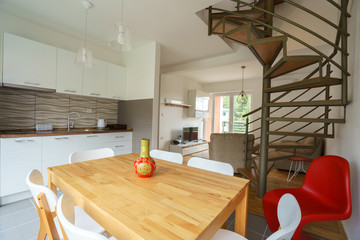 Interior of a living room in a villa
