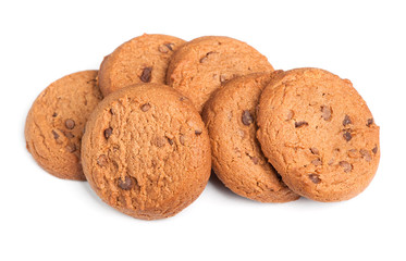 Oatmeal cookies with chocolate