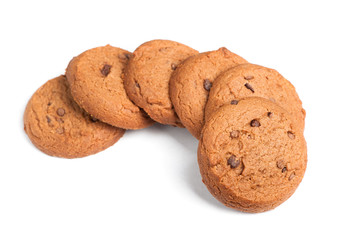 Oatmeal cookies with chocolate