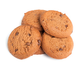 Oatmeal cookies with chocolate